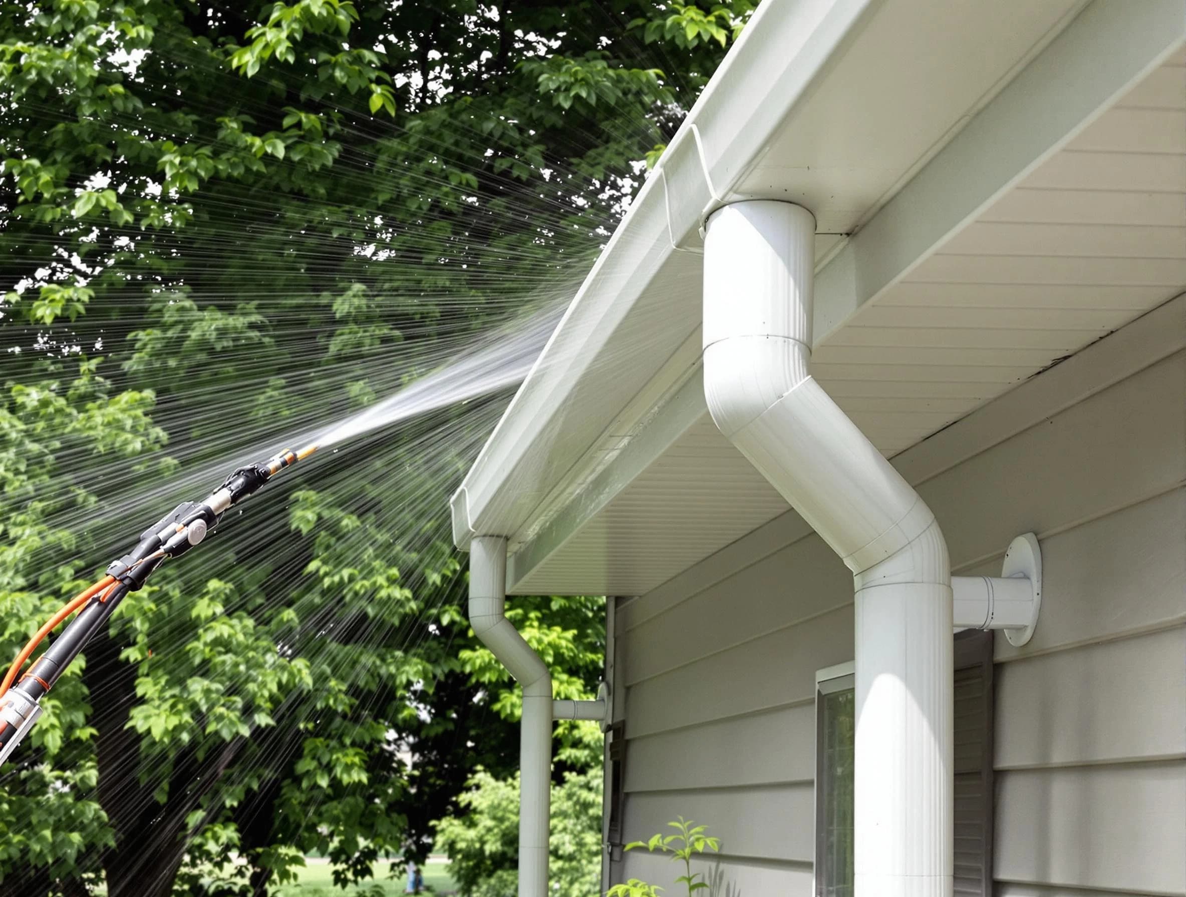 Cleared gutters by Eastlake Roofing Company for a clean drainage system in Eastlake, OH