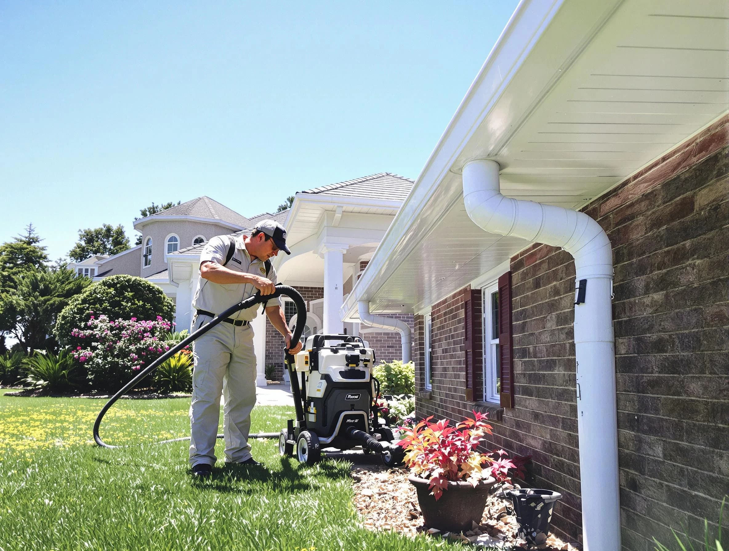 Downspout Cleaning in Eastlake