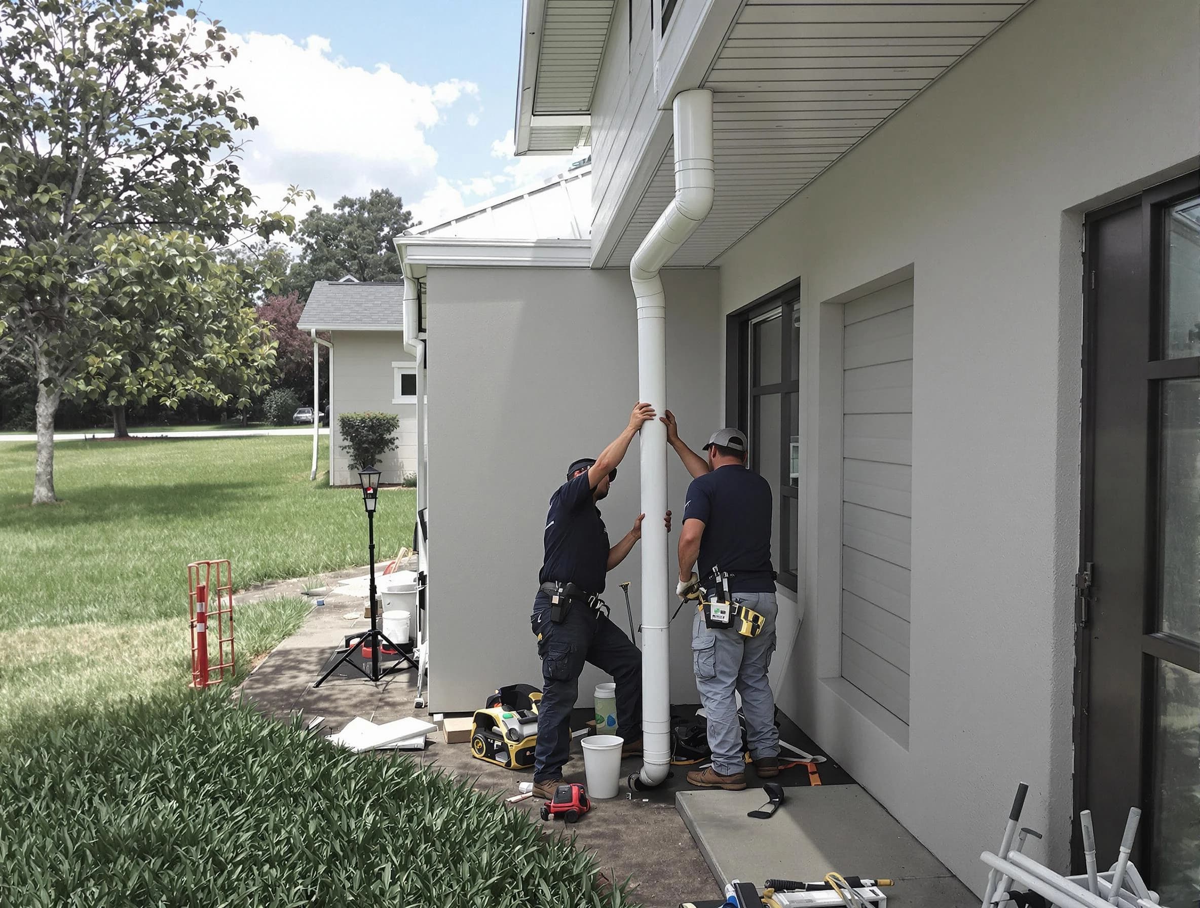 Downspout Installation in Eastlake